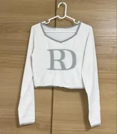 rienda リエンダ RDロゴ シャギーニットホワイト