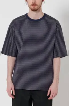 Steven Alanオーガニックコットン ボーダー ショートスリーブ Tシャツのサムネイル