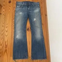 希少品 DIESEL デニムパンツ ブーツカット ダメージ加工