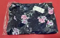 タグ付き・未使用品！MISCH MASCH　七分袖花柄ワンピース　M　ネイビー