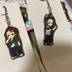 鬼滅の刃　ラバーストラップ　炭治郎　しのぶ　ローソン！