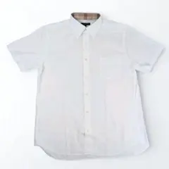 MACKINTOSH LONDON 半袖シャツ ボタンダウン ホワイト Lサイズのサムネイル