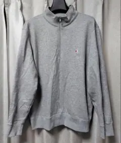 Champion チャンピオン　ハーフジップ スウェット XL グレー