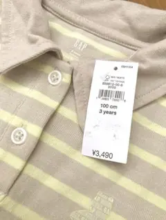 新品　未使用　babygap ギャップ　半袖ポロシャツ　100サイズ　3歳
