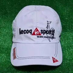 le coq sportif ゴルフ キャップ ホワイト ロゴ刺繍