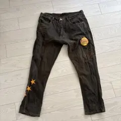 FUBU ダークデニム ジーンズ 星刺繍のサムネイル