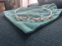 シルバー ビジューウェディングティアラ