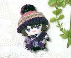 にじさんじ　にじパペット　佐伯イッテツ　ニット帽＆マフラー　ぬい服　10cm