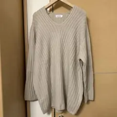 新品未使用　LEPSIM レプシィム　ベージュニットセーター　F