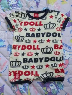 BABYDOLL ロンパース クラウン柄
