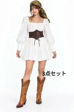 海賊　カリブ　パイレーツ　カリビアン　ハロウィン　コスプレ　衣装　3点