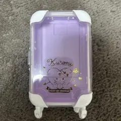 Kuromi キャリーケース型小物入れ　パープル