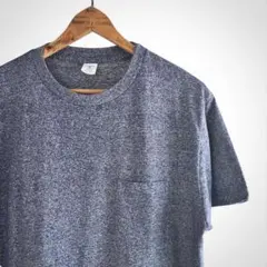 USA製　霜降りブルー Tシャツ ベルバシーン ヴィンテージ　シングルステッチ