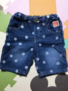 kids  ドット柄デニムパンツ　９０センチ