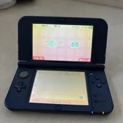 New 3DS LL ネイビー 本体、カセット2個と充電器付き、動作確認済み