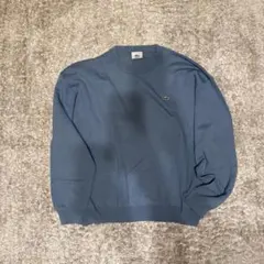 LACOSTE クルーネックニット ブルー サイズ7