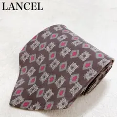 LANCEL ランセル ネクタイ シルク 総柄 イタリア製 高級感 上品 V87