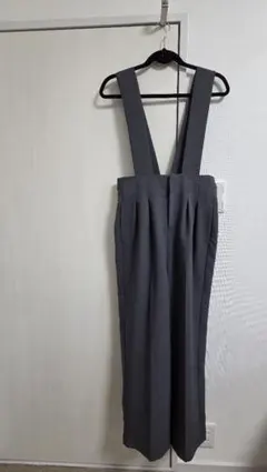 ほぼ未使用roughlow verseau ハイウエストワイドサロペット現行品夏 