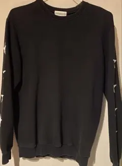 CHECKMADE 黒 長袖 スウェット 星柄