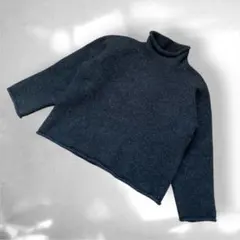 90s 名作 ジェイクルー ロールネック ニット ブラック J.Crew