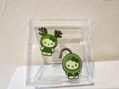 日本館限定　ピンバッジ　万博　ヒジキ　ウチワヒゲムシ　ケース付き　藻キティ　藻類