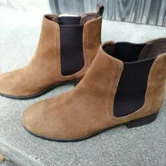 ingスエードサイドゴアブーツ ブラウン 23.5