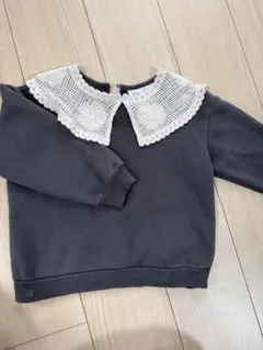 ZARA レース付き襟 トレーナー 116