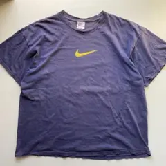 NIKE 90s USA製　スウォッシュTシャツ フェード ダークパープルナイキ