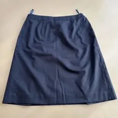 OL ブラック　黒　スカート丈54㎝　台形スカート　夏用薄手生地