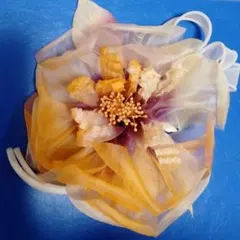 コサージュ オレンジ系 花飾り/ 卒業式 入学式 セレモニー