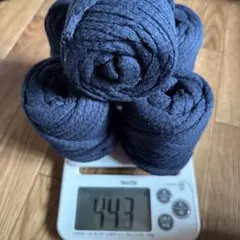 毛糸　Tシャツヤーン エンボスネイビー