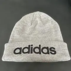 adidas グレー ニット帽 OSFZ