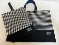 セール　ハンドメイド　レッスンバッグ　絵本バッグ　入学　入園　２点セット