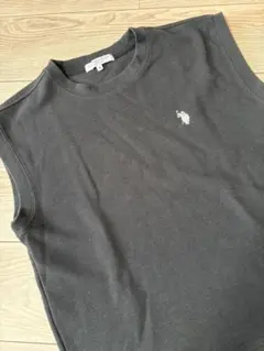U.S. POLO ASSN. ポロ ベスト ブラック Mサイズ