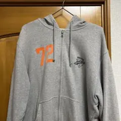 NIKE ジップアップパーカー グレーXL