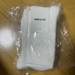ホワイト キッズ靴下 22-24cm 3足セット