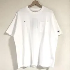 [Champion] スクリプトロゴ ポケットTシャツ