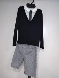 フォーマルシャツ/ショートパンツセット 120cm