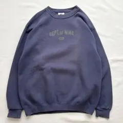 【90s】NIKE ナイキ USA製 白タグ プリント スウェット トレーナー