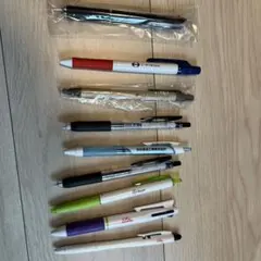 製薬会社ノベルティ ボールペン ９本　武田バイエル エーザイ 住友