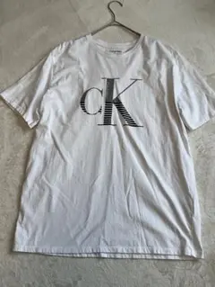 Calvin Klein CKロゴ Tシャツ L/G ホワイト　訳あり