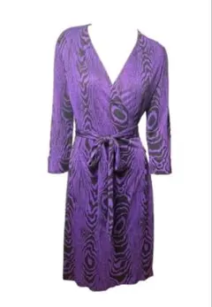 DIANE von FURSTENBERG シルク100% ラップワンピース