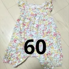 UNIQLO baby ベビー　ユニクロ　ロンパース　花柄　サイズ60