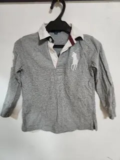 Ralph Lauren グレー 長袖ポロシャツ 110cm