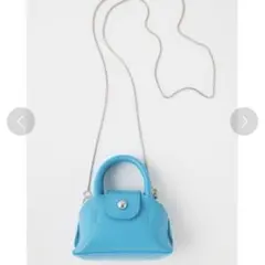 MOUSSY マイクロドームショルダーバッグ/ターコイズブルー