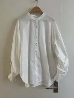 【美品】楽天ROOM Saya コラボシャツ 長袖 ドロストスリーブ 白