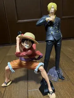 ワンピース一番くじA賞ルフィとC賞サンジフィギュア　2体セット お値下げ！ワンピース一番くじA賞ルフィとC賞サンジフィギュア 2
