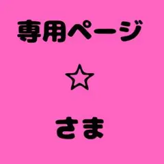 ☆ 様　専用ページ