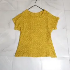 HIROKO KOSHINO 半袖カットソー M 黄色のサムネイル