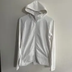UNIQLOドライEXUVカットフルジップパーカー L ホワイト